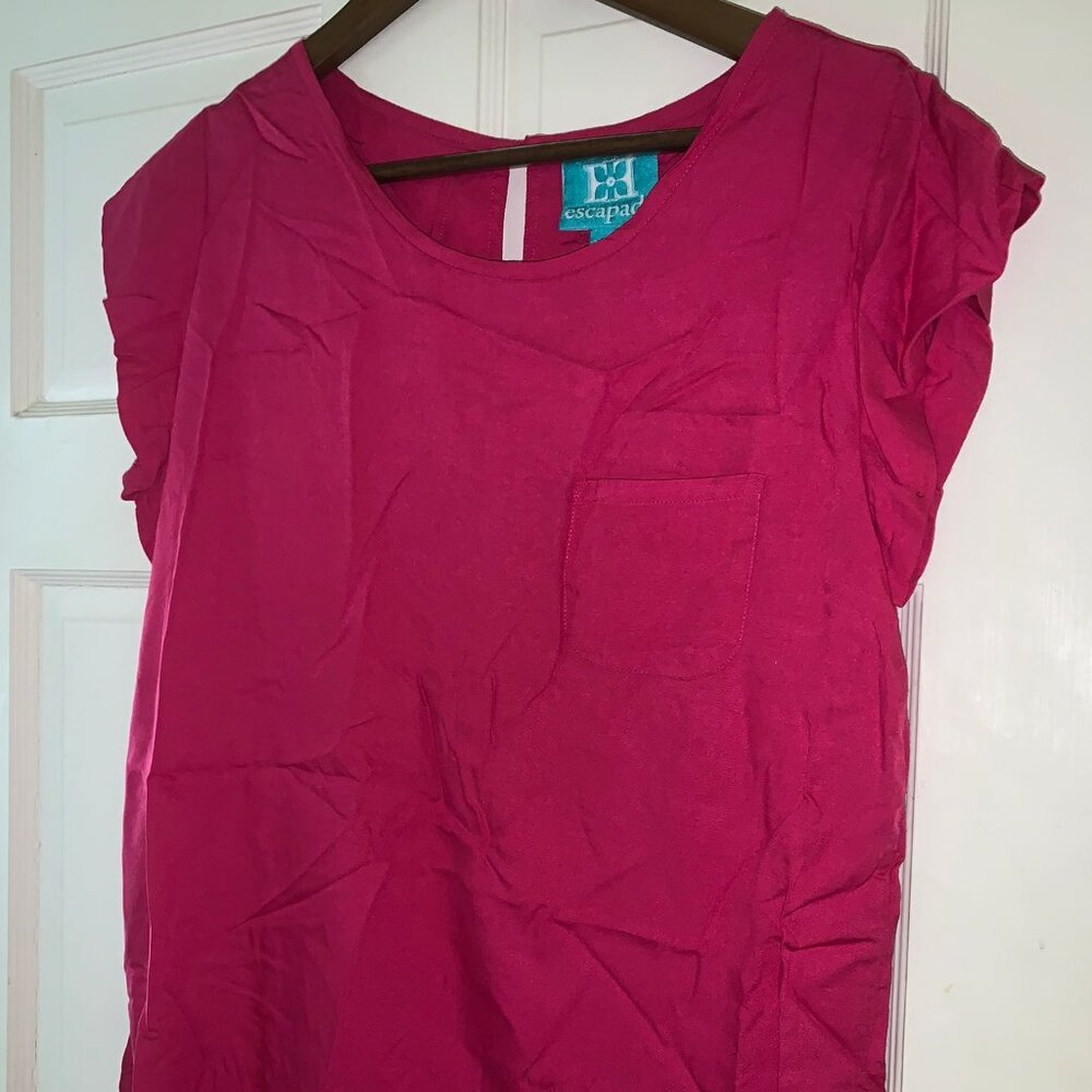 Escapada Pink Blouse Pullover Top Women's XS Summer